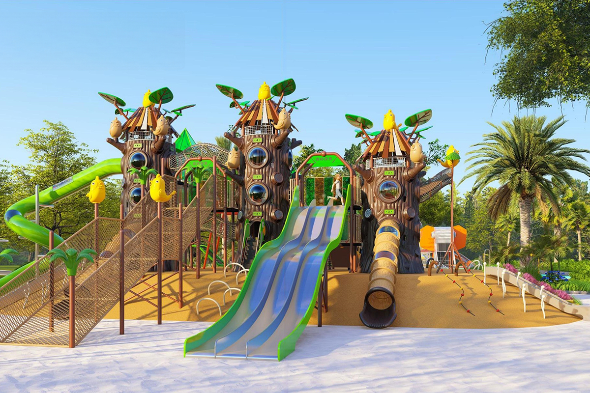 The latest design scheme for the outdoor playground has been completed.