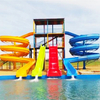 Fiberglass water park slides for adults and children